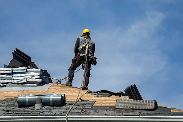 Professional Storm Damage Roof Repair technician working in Laguna Beach, CA